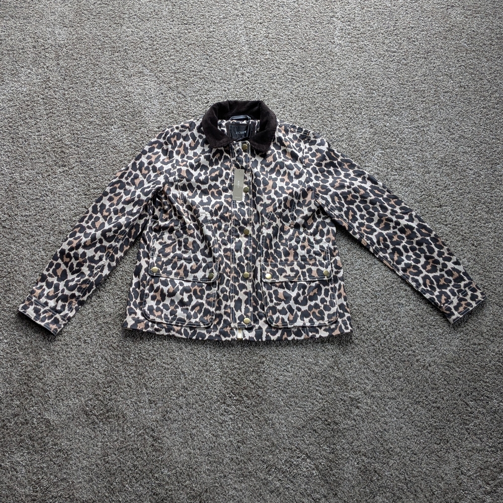 J. Crew Animal Print Chore Jacket NWT